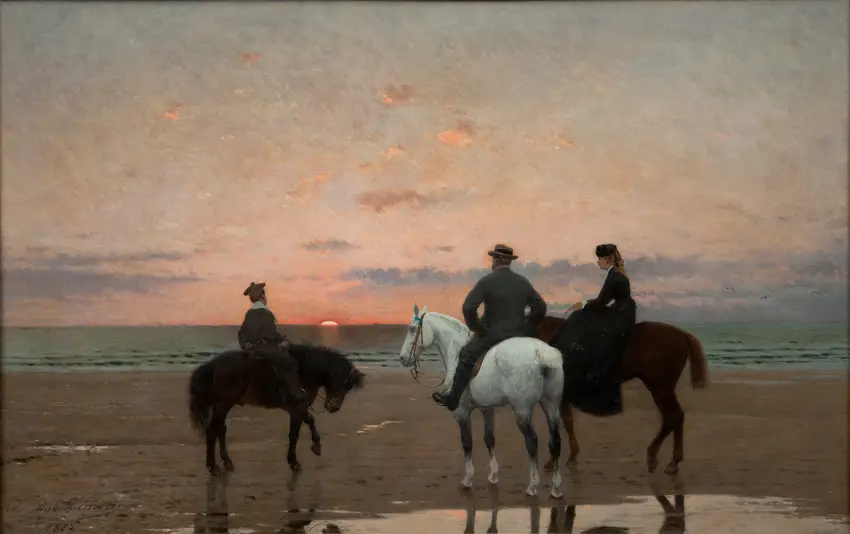 Three Riders at the Sea (1882)